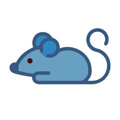Poster - Cartoon stylized mouse on a White Background illustration
