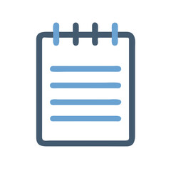 Poster - Isolated vector illustration of a notebook on a White Background