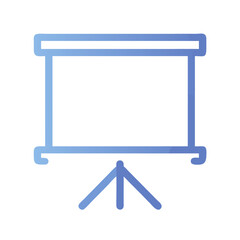 Poster - Blue presentation board on White Background for graphic use