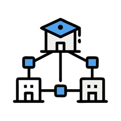 Poster - Decentralized network with buildings connected by data points