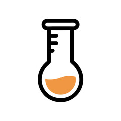 Poster - Minimalist orange semicircle shape on White Background graphic