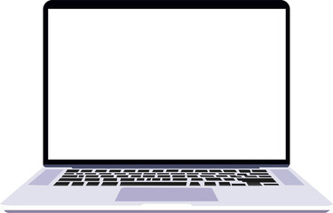 Fototapete - Editable Laptop Screen Mockup Modern Design Template Clean Minimalist Digital Technology Device Interface Web Application Easy to Use Simple Flat Illustration Vector Graphic       