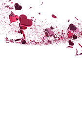 Aufkleber - Valentine Day Hearts