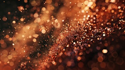 Poster - Abstract of vibrant gold particle scatter around create seamless pattern with beautiful color background. Modern style texture from mixing of mesmerize dot color perfect for background design. AIG53.
