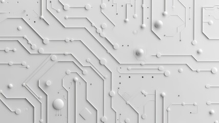Fototapete - Abstract picture of chip on complex circuit with digital technology style design and the electric parts graphic show high tech system represent about processor algorithm process on computer. AIG53.