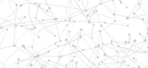 Poster - Modern abstract background of connected nodes and lines. Perfect for tech, network, and connectivity concepts.