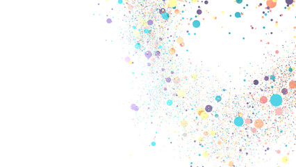 Poster - Confetti, paper triangle on the floor, fancy, colorful, celebration party