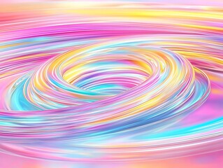 Poster - Abstract Colorful Swirls with Soft Pastel Tones in Motion Effect