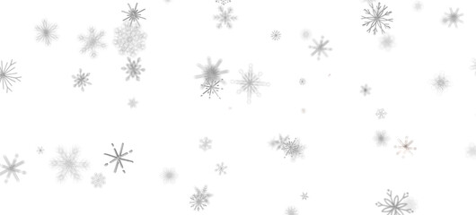 Poster - Festive Snowstorm: Magnificent 3D Illustration Showcasing Falling Christmas Snowflakes