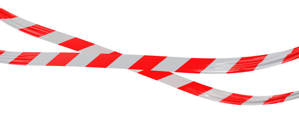 Poster - Red and White Caution Tape
