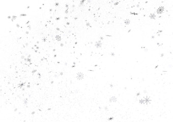 Aufkleber - Magical Snowfall: Brilliant 3D Illustration Showcasing Descending Christmas Snowflakes