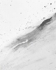 Poster - Abstract Black and White Texture Background with Splatter and Grain Artistic Design Overhead View