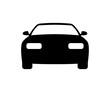 © BlazingDesigns - Car symbol frontal car icon. Sedan car, vehicle or automobile front view flat vector icon for apps and websites vector design and illustration.