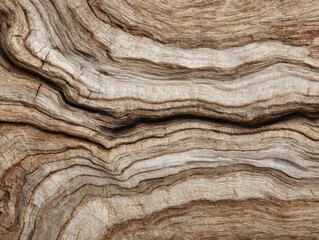 Poster - Close up of weathered wood grain showing organic patterns and textures in natural light studio shot