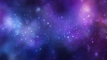 Poster - Abstract Nebula of Purple and Blue, Representing Cosmic Wonder and Spiritual Exploration, Ideal for Sci-Fi and Fantasy Projects : Generative AI