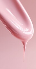 Poster - Close-Up of Dripping Pink Liquid, Showcasing Cosmetic Beauty and Product Presentation for Marketing Materials and Advertising Campaigns : Generative AI