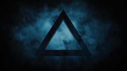 Poster - dark triangle background with subtle gradient transitions between shades of blue, offering a professional and sophisticated feel for business designs