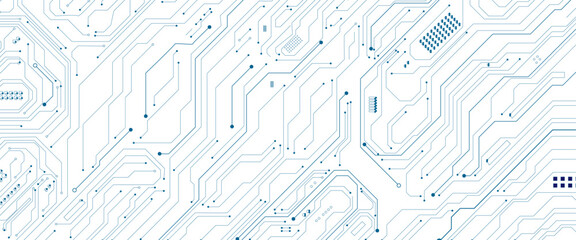 Fototapete - abstract blue background with lines