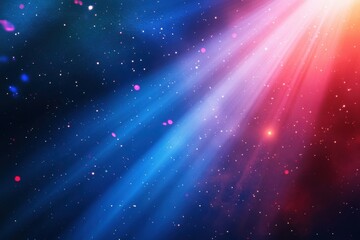 Wall Mural - Cosmic Light Rays in Space