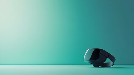 Poster - Modern Virtual Reality Headset on Minimalist Background