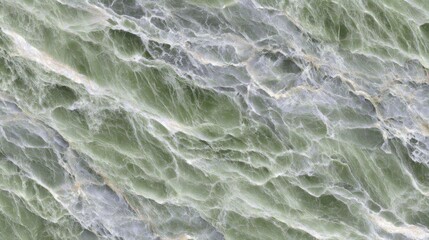 Poster - Close-up of green marble texture showing intricate veining and natural pattern in a full frame abstract composition