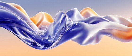 Wall Mural - Flowing Colors and Light