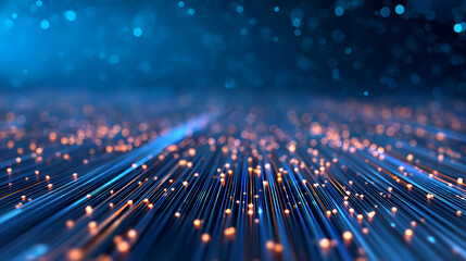 Aufkleber - Creative wide blue tech lines texture. Design and technology concept. 3D Rendering. 51577197 4