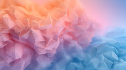 Aufkleber - Creative digital polygons wallpaper 25560217 1