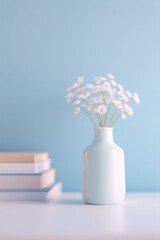 Poster - clean minimalistic workspace in home setting with modern design