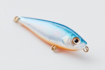 Poster - fishing lure isolated on pristine white background
