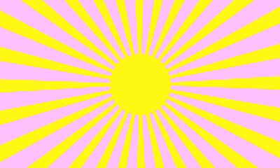Aufkleber - Sun Shine Rays Groovy Pattern. Cool Retro Funky Beams Summer Background.