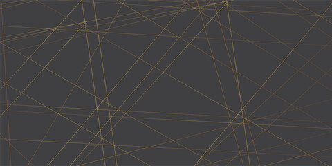 Poster - Luxury premium shiny golden lines on dark background. Geometric luxury golden banner, template, t-shirt design. Vector, illustration