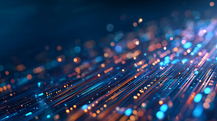 Aufkleber - Creative glowing digital blue texture. NFT, AI, VPN, technology, future and big data concept. 3D Rendering. 85054338 2
