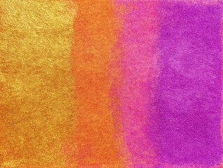 Poster - Vibrant gradient texture background from yellow to orange to pink to purple abstract art design close up shot