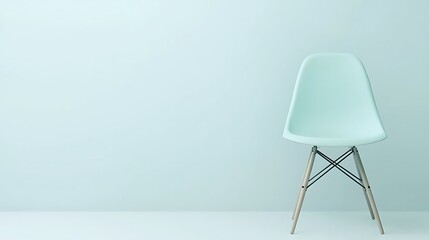 Poster - Pale Green Chair Against a Mint Wall