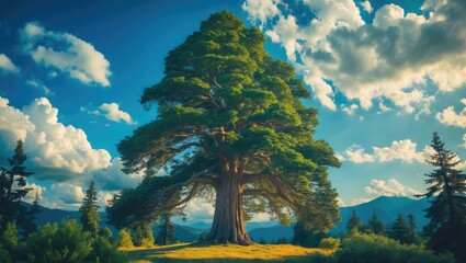 Monumental Cedar Tree: 250 Years and 27 Meters High