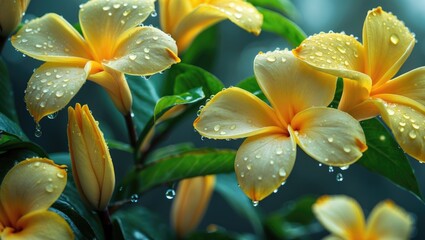 Wall Mural - a macro shot of a lovely yellow bloom.