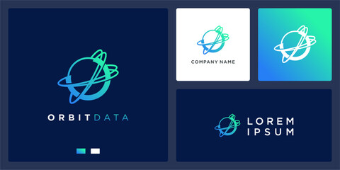 Orbit data logo design inspiration