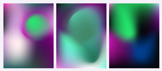 Fototapete - Modern vector illustration featuring bold, vibrant gradient mesh backgrounds. The futuristic gradient mesh style is a top design trend in 2025 for digital visuals.
