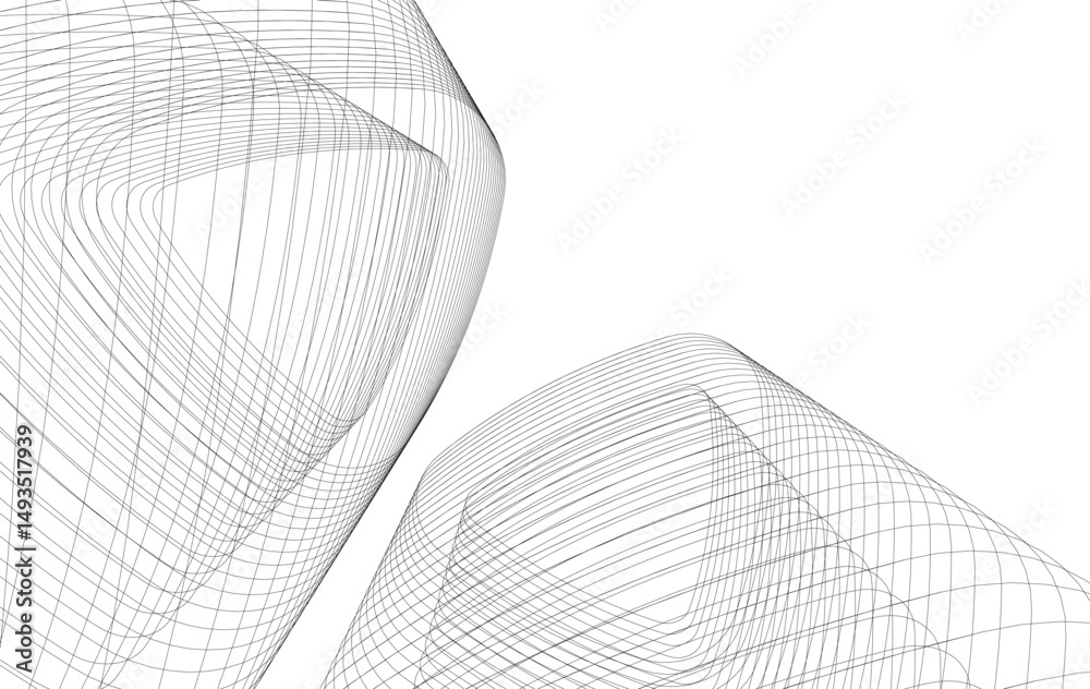 architecture building abstract vector illustration