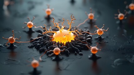 Futuristic intelligence network growing and evolving