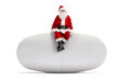© Ljupco Smokovski - Full length portrait of a santa claus sitting on a pill