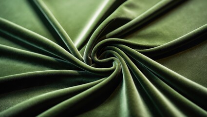 Poster - Background featuring a velvet fabric texture in olive green color.