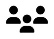 © Muhammad - Minimalist Silhouetted Figures and Abstract People Icons Featuring Simple Monochrome Flat Geometric Shapes Representing Teamwork, Community, and Organization in Clean Graphic Design