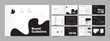 © afsar - Black White Brand Manual Design, Brand Guideline Template, Guideline Design
