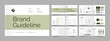 © afsar - Modern Brand Manual Design, landscape Brand Guideline Template, Brand Manual Brochure .