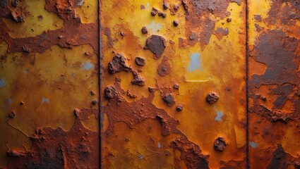 Poster - Textured metal sheet showing signs of oxidation and corrosion.