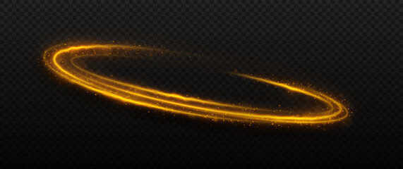 Wall Mural - hot flow with fire sparks and particles. sparkling swirl lines with motion element. shining fiery sw