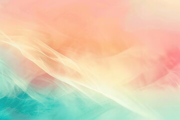 Poster - Abstract pastel gradient with flowing veil-like textures a soft and dreamy composition