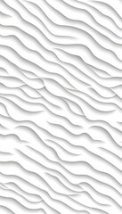 Fototapete - Seamless White Wave Texture Pattern Background, Elegant And Minimalist Monochromatic Design